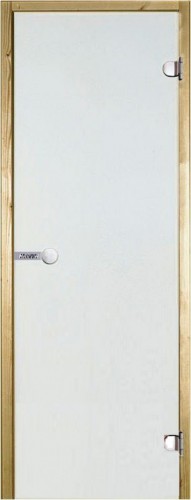 Стеклянная дверь для сауны Harvia 7/19, коробка сосна, прозрачная 		 		 		